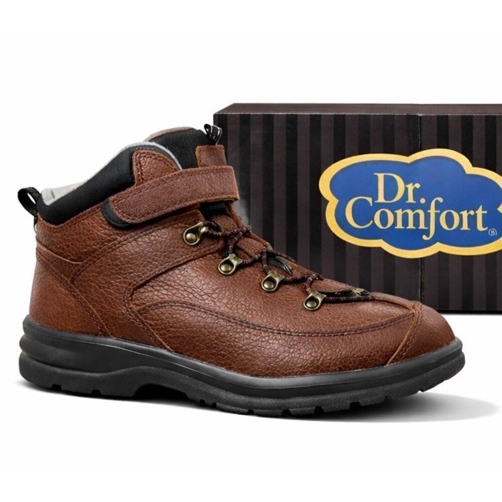 Dr. Comfort Cascade Sara Flex Chestnut Leather Ankle Boot Women 6.5 W Orthopedic